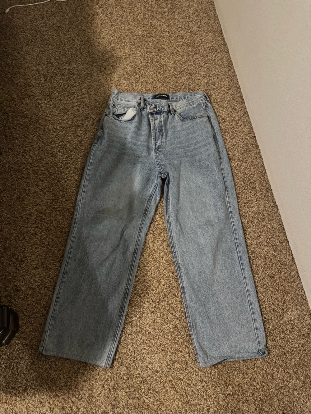 Fashion Nova Women's Boyfriend Jeans — Light Blue Wash